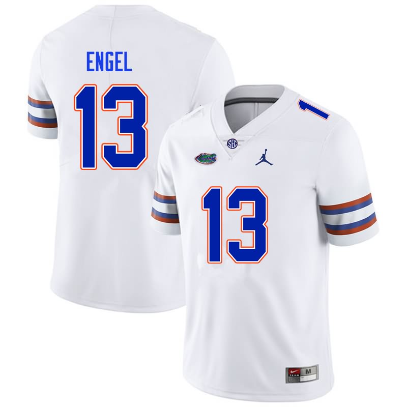 NCAA Florida Gators Kyle Engel Men's #13 Nike White Stitched Authentic College Football Jersey DDX1564IK